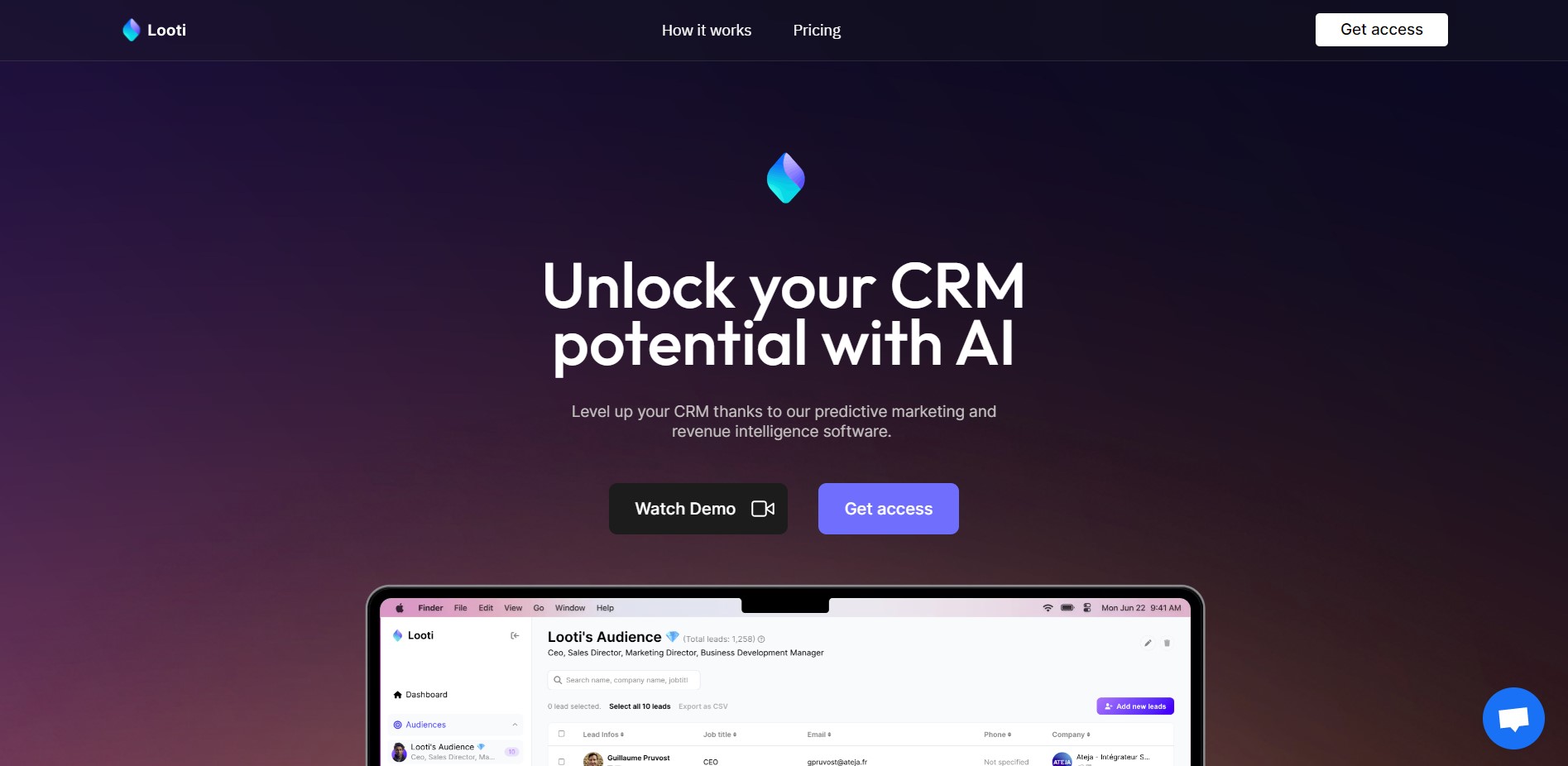 Looti is an AI-driven platform for hyper-targeted B2B lead generation, CRM optimization, and sales outreach 