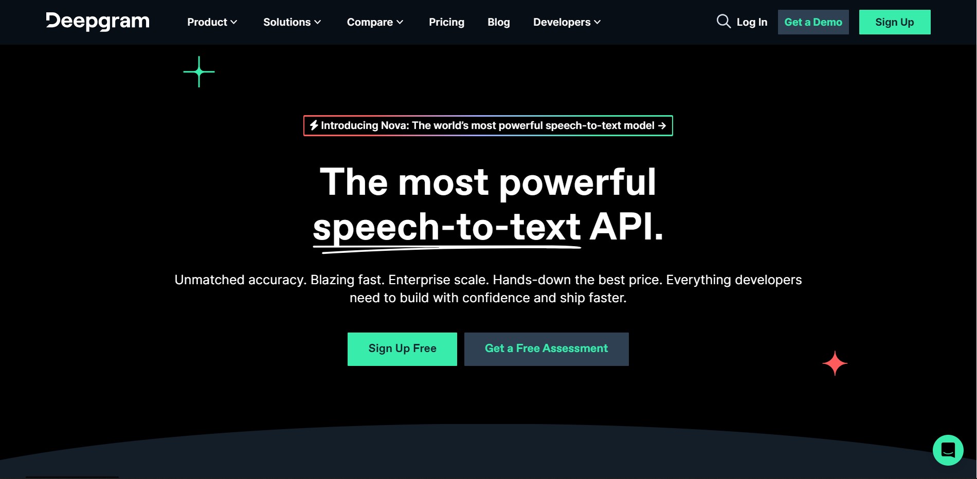 DeepGram is a powerful AI platform with API for fast, accurate, and scalable speech-to-text solutions